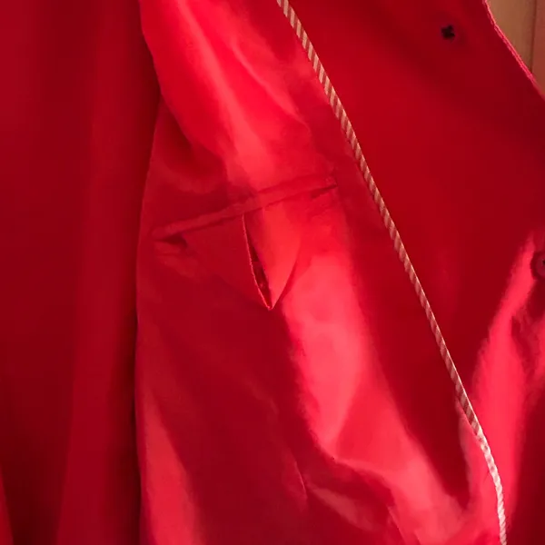 Lands’ End Crimson Dawn Harbour Cottage Trench Coat‎ Sz L Minimalist Boho-Chic - Image 9