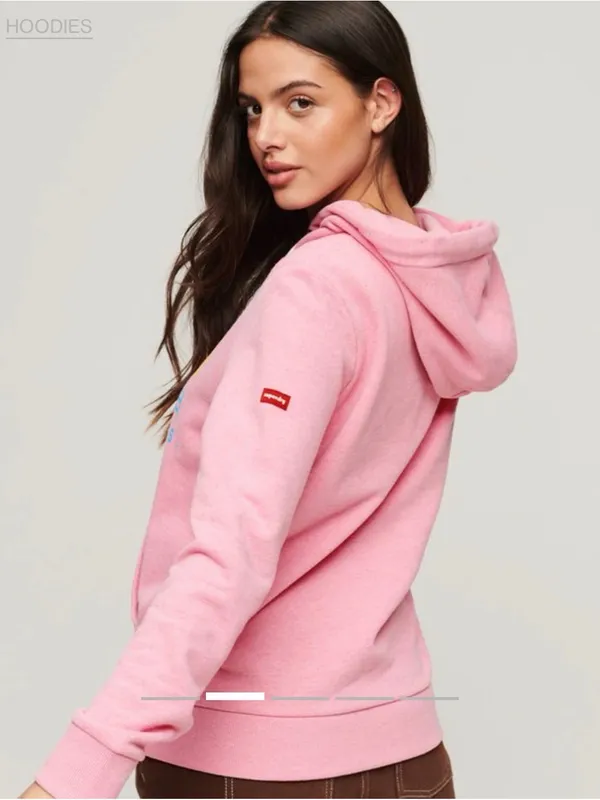 Superdry Vintage Logo Premium Faded Hoodie US 4 - Image 2