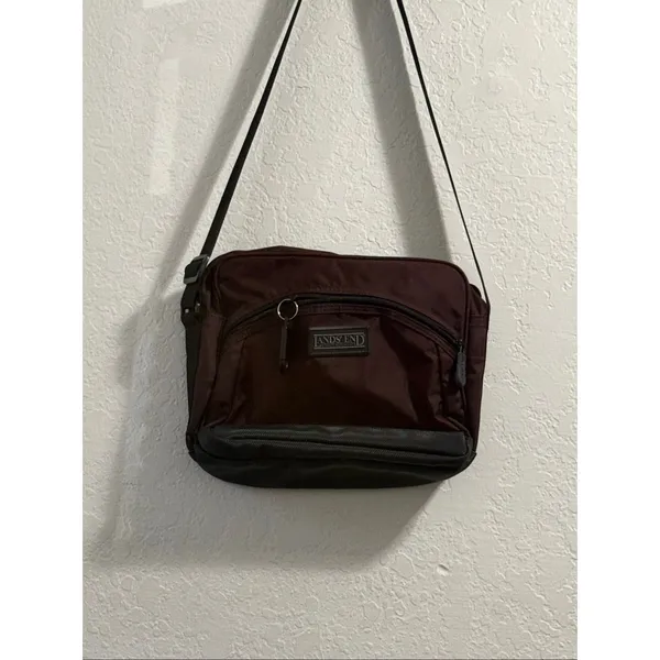 Lands' End Direct Merchants Bag with Shoulder Strap 12x9 nylon - Image 2