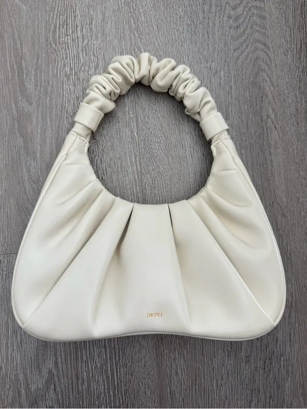JW PEI Gabby Cream Scrunch Handle Shoulder Bag - Image 2