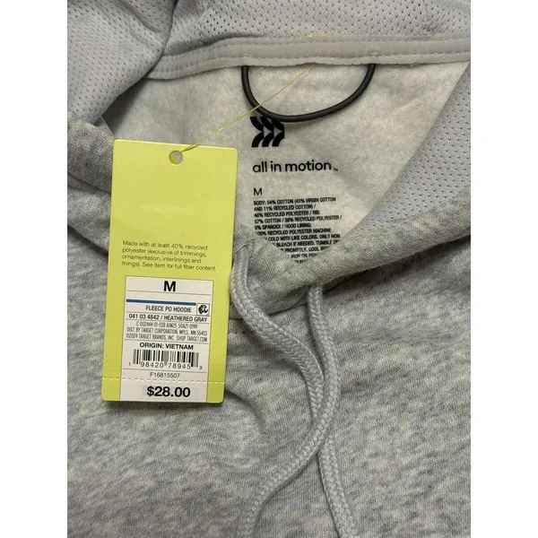 NWT All in Motion Hoodie Size‎ Medium - Image 3