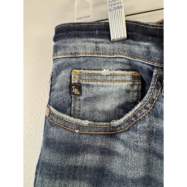 Judy Blue Relaxed Fit Jeans Women’s Size 15/32 Dark Blue Stretchy Tapered Leg - Image 4