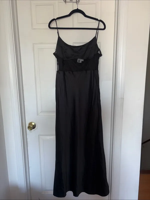 Princess Polly Maybelle Lace Maxi Dress Black Size 10 - Image 3