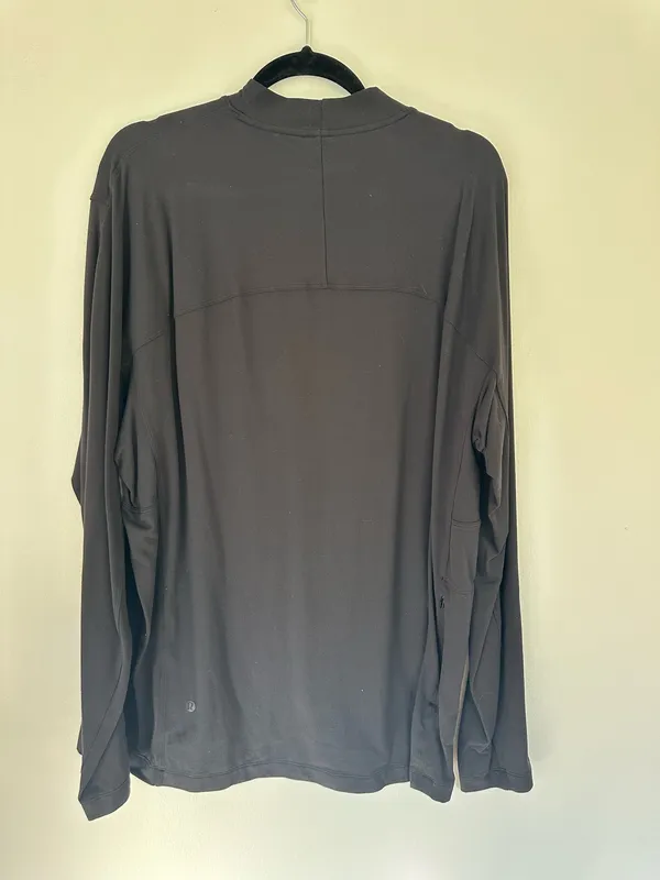Lululemon Rulu Mock Neck Long Sleeve Shirt Black XL - Image 2
