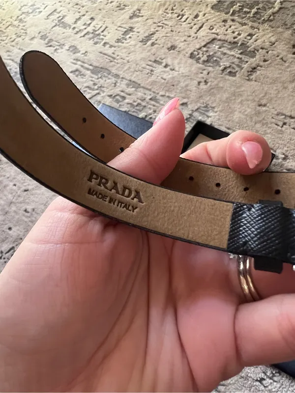 NEW Prada x American Express Black Leather Centurion Bracelet - Image 3