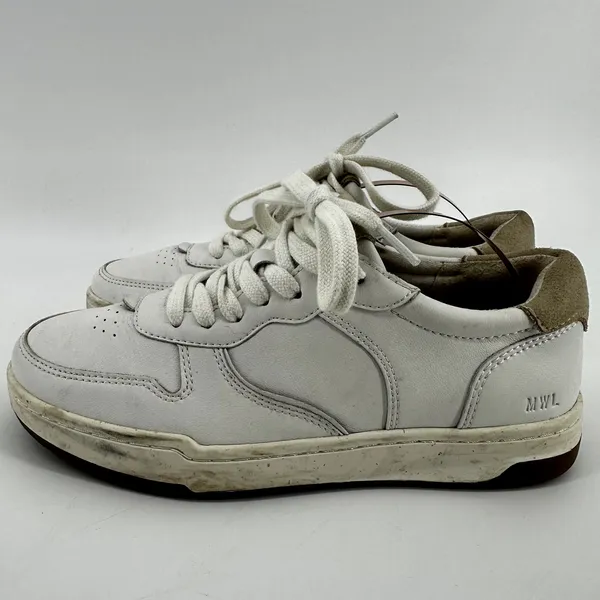 Madewell Court Leather Sneakers Cloudlift Lace Up Low Top Ivory Multi W6.5 M5 - Image 4