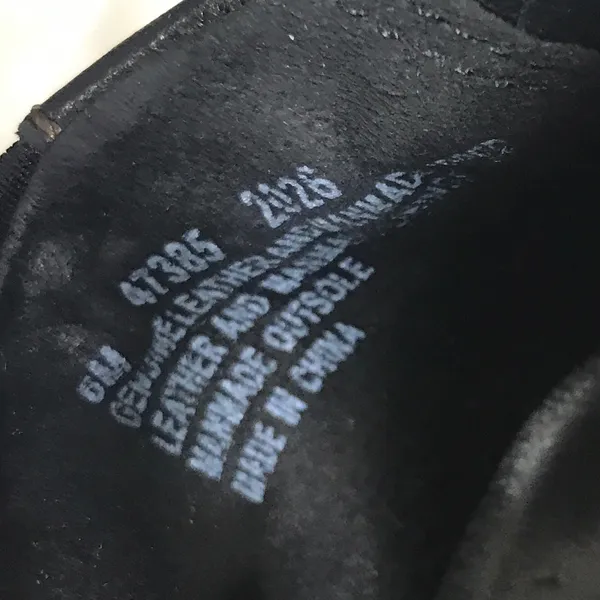 Timberland Black Leather Slip On Shoes Size 6 - Image 7