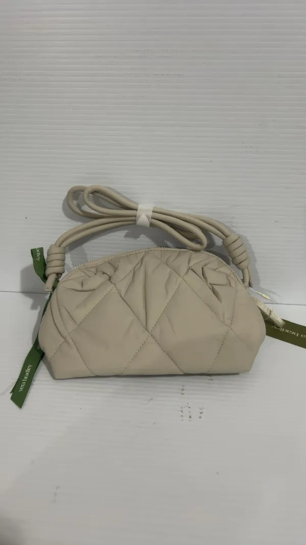 Vera Bradley Beige Quilted Crossbody Bag Small - Image 2