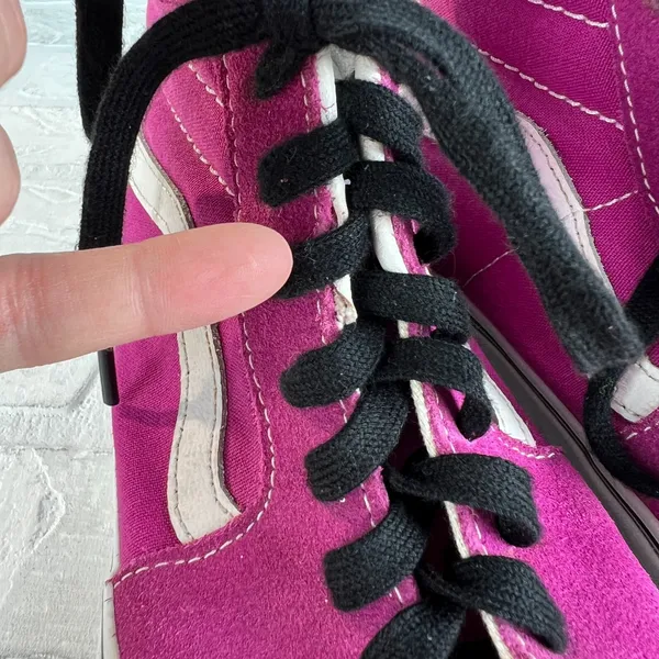 Vans Sk8-Hi Top Sneakers Pink Womens 9 Mens 7.5 Canvas Suede Lace Up Shoes 40EU‎ - Image 14