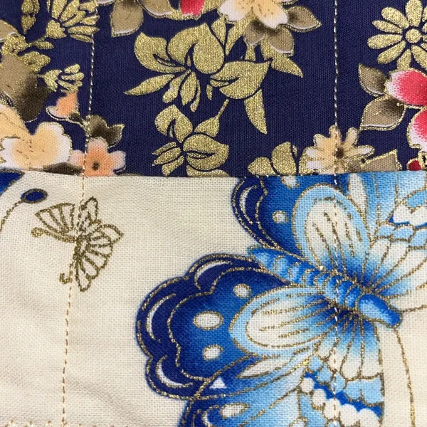 Vintage Quilted butterfly tote bag purse - Image 4