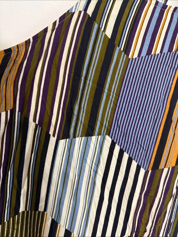entro Striped Swing Cami Dress | Boho Cottagecore Summer large - Image 4