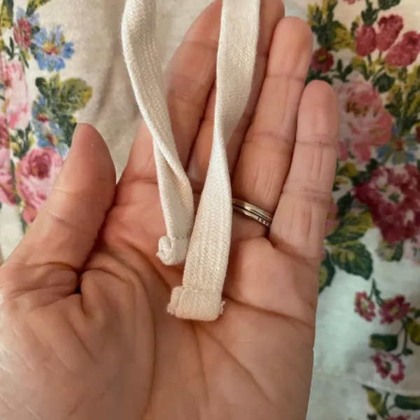Daily Practice Anthropologie Cream Floral Hoodie Sweatshirt Loungewear Small - Image 4