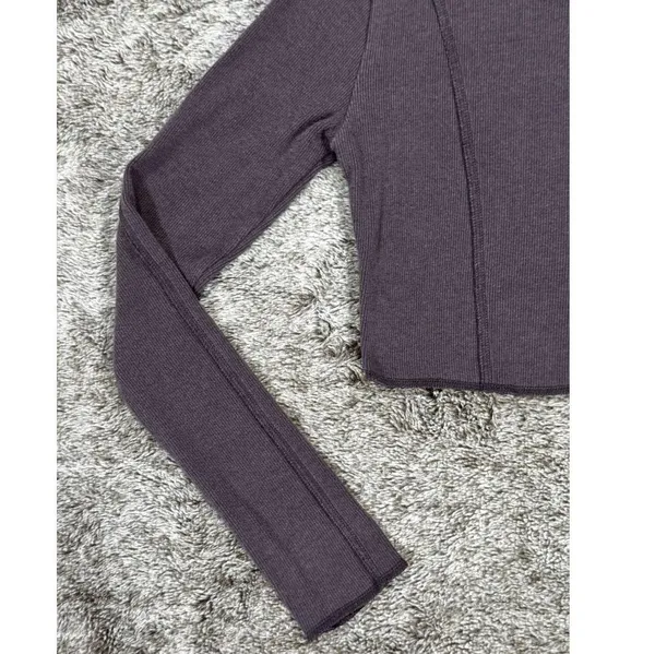 Garage Denim Kylie Exposed Seams Long Sleeve Tee Sz XS - Image 4