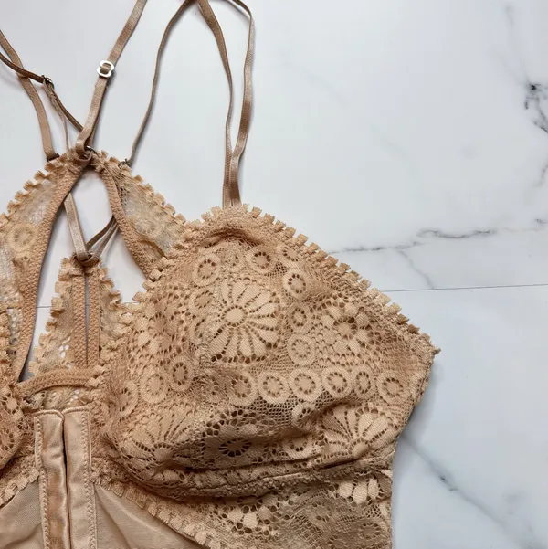 Aerie Joy Lace Padded Longline Bralette - Image 4