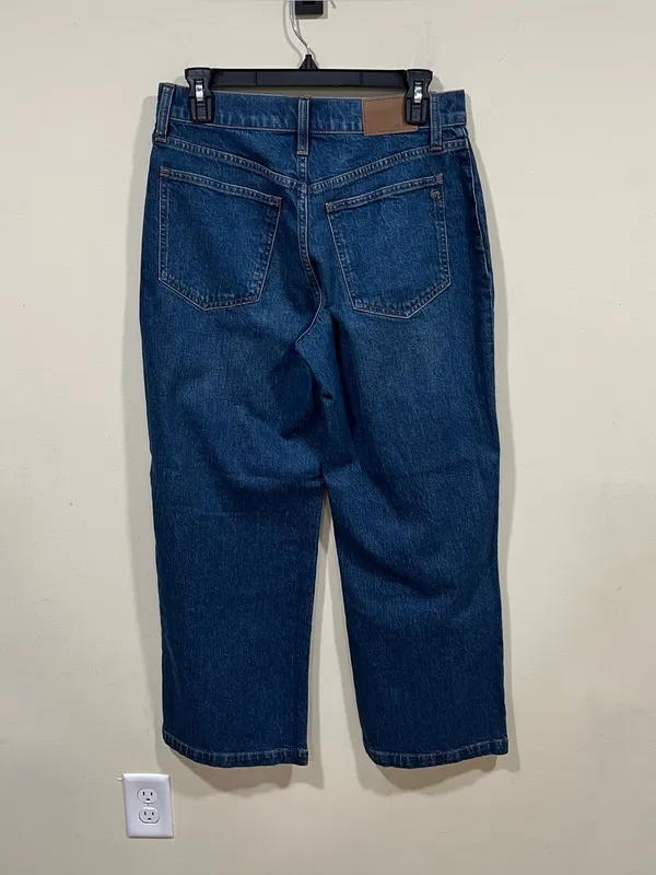 Madewell Women's The Perfect Vintage Wide-Leg Jeans size 28 petite blue - Image 7