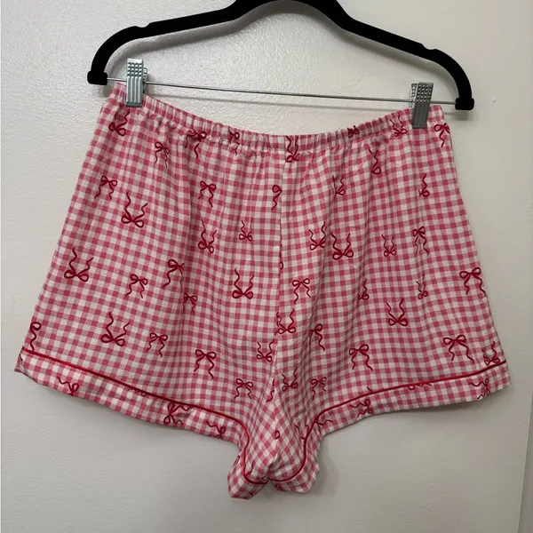 Red Bow Pajama Set | Cute Women’s Festive Sleepwear / Cozy Loungewear - Image 4