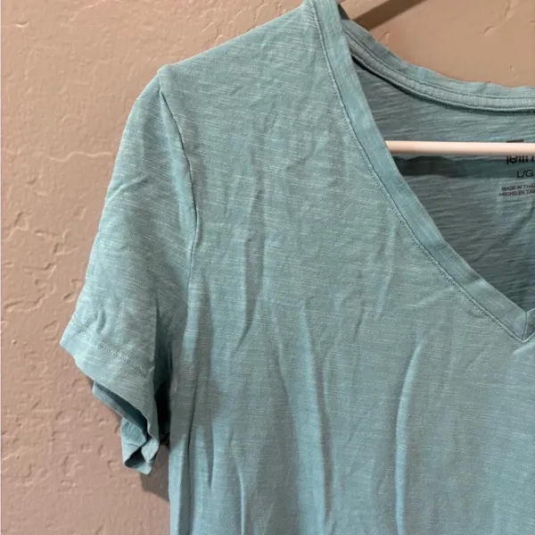 Felina Sky Blue V-Neck Short Sleeve Tee - Image 6