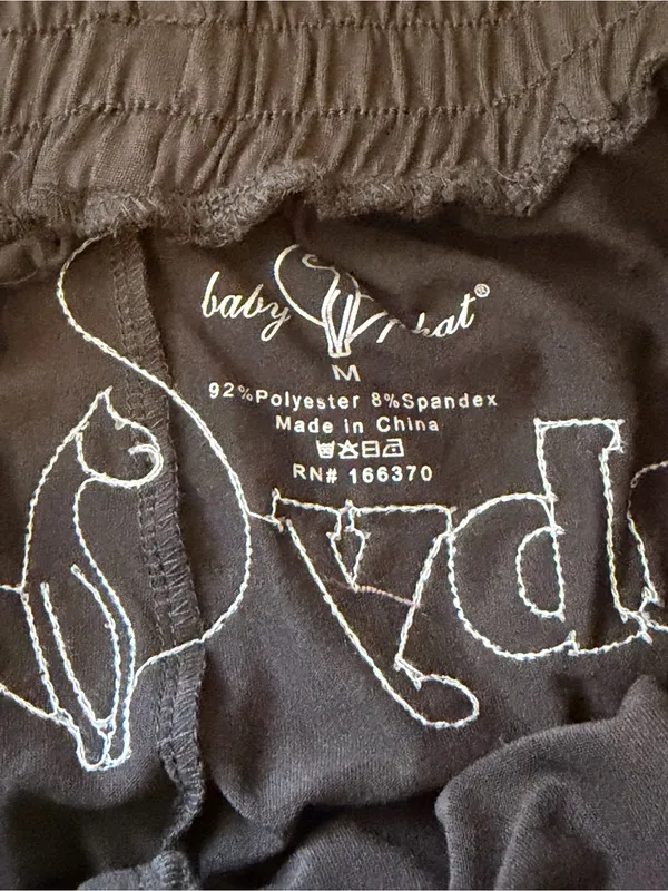 Baby Phat Black Athletic Shorts with White Piping - Image 5