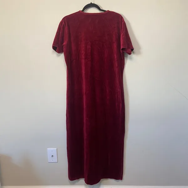 Victoria’s Secret Country Vintage Red Velvet Nightgown Size Large Holiday y2k - Image 6