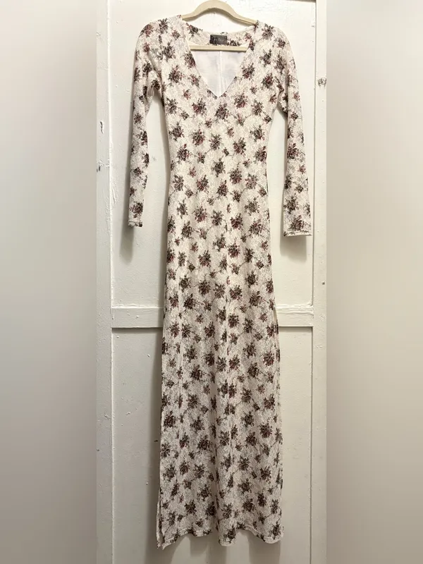 Whimsical Floral Lace Dress - Image 2