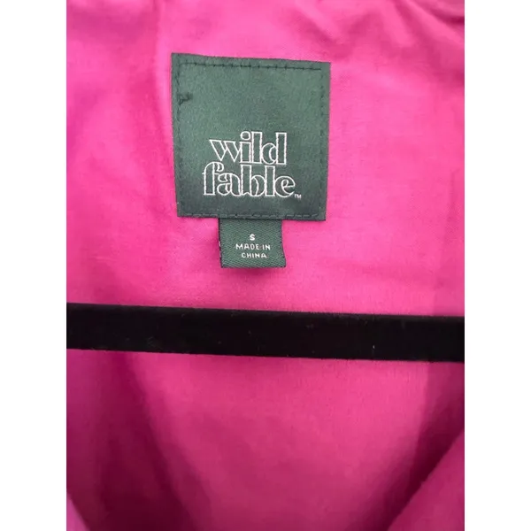 Wild Fable Women's Oversized Woven Quilted Bomber Jacket Size Small - Image 5
