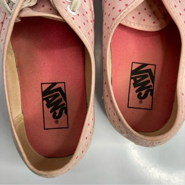 Vans pink polka‎ dot sneakers unisex sizing - Image 6