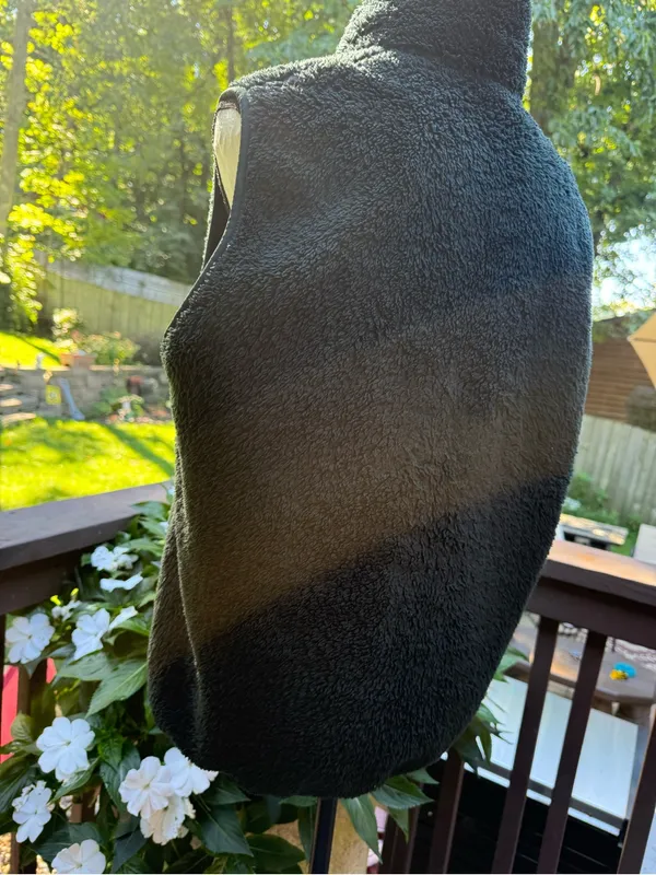 Uniqlo Women's green fleece Full-Zip Sleeveless Vest Stand Collar Size M - Image 4