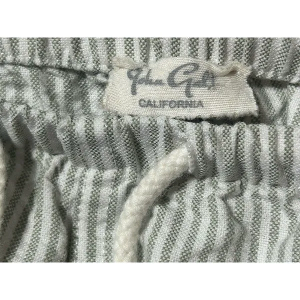 John Galt California (Brandy Melville) OS 100% Cotton Striped Drawstring Pants - Image 5