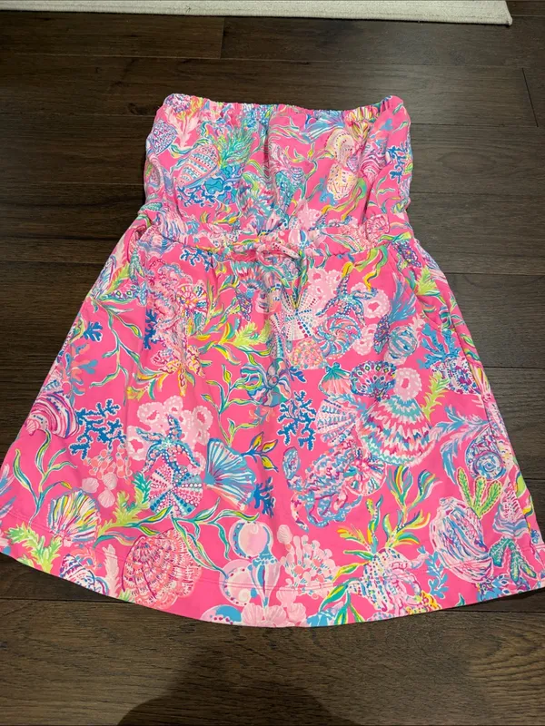 Lilly Pulitzer Pink Isle Shell Me Something Good Coverup Size Medium - C67-023 - Image 4