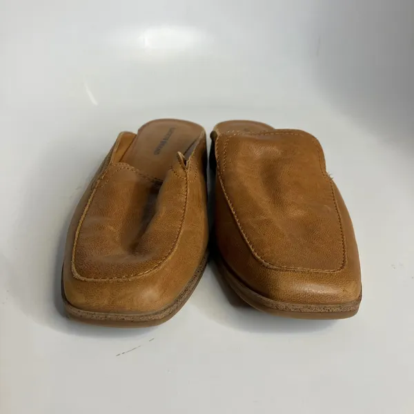 Lucky‎ Brand Lisinda slip on mules cognac leather women's size 8 business casual - Image 2