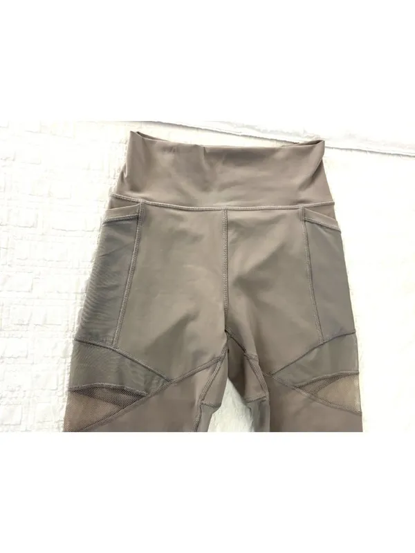 EXCELLENT Lululemon Forget The Sweat High Rise Tight 25" Grey Purple Leggings 8 - Image 4