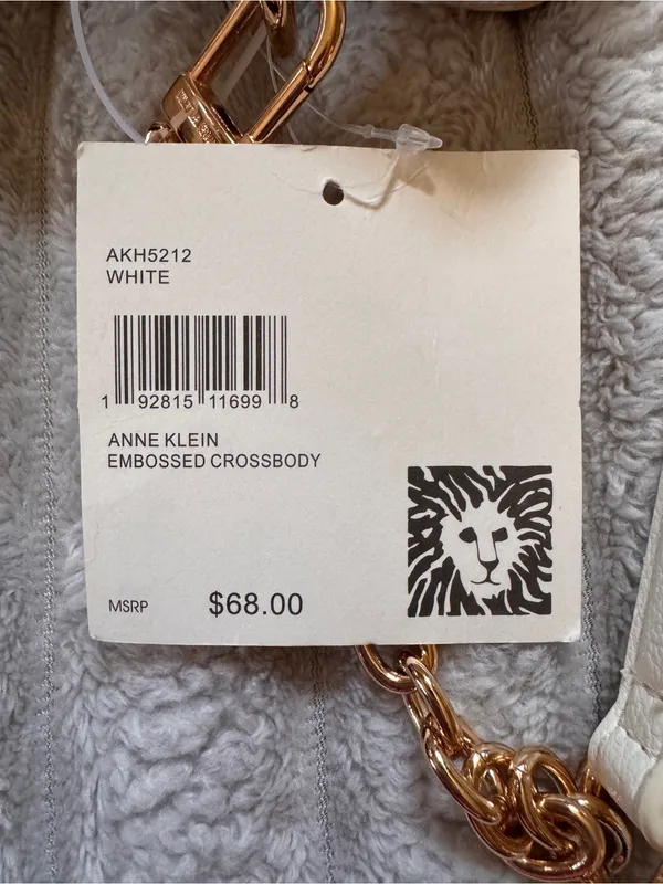Anne Klein White Crossbody Wallet Purse NWT - Image 7