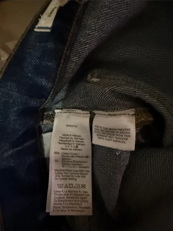 Madewell Dark Blue Wide-Leg Jeans with Raw Hem - Image 7