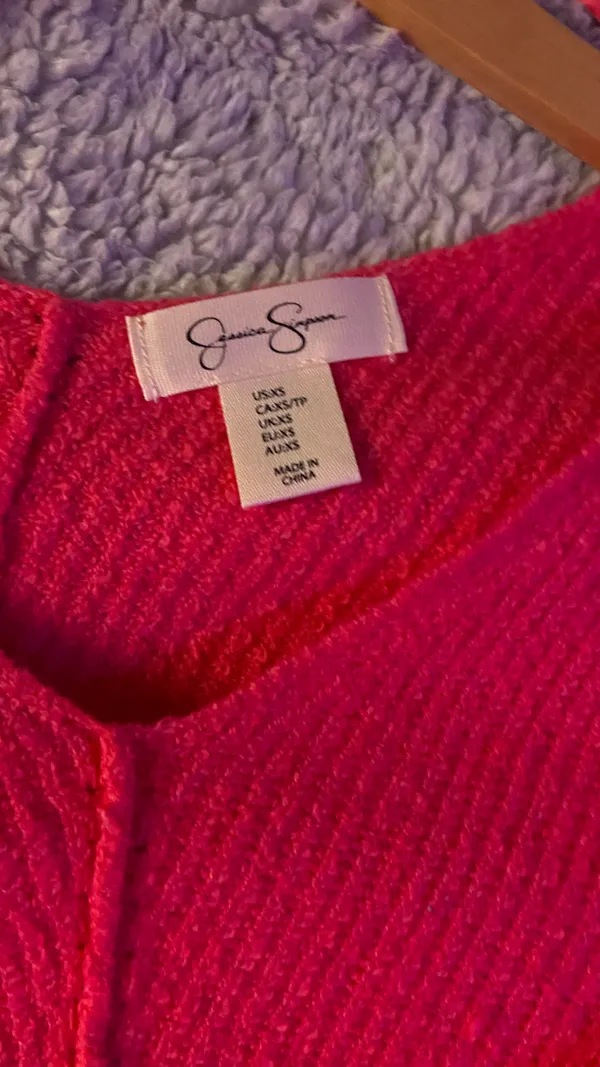 Jessica Simpson Hot pink sweater - Image 2