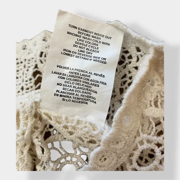 Altard State Crochet Sheer Boho Beachy Indie Top Size‎ S - Image 7