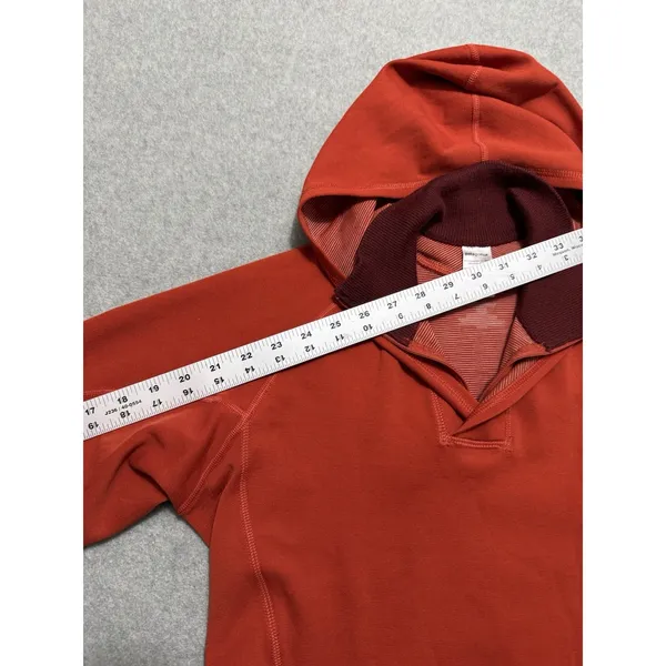 Patagonia Women's Axuwool Pullover Hoody Orange VTG Y2K Size Small - Image 11