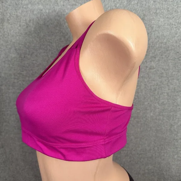 Victoria Sport Large Sports Bra Womens Pink Criss Cross Straps‎ Stretch Scoop - Image 3