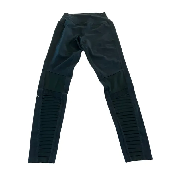 Alo Yoga High Waisted Moto‎ Leggings Green Size Small - Image 2