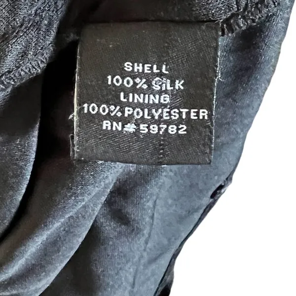 Adrianna Papell Black‎ Silk Dress - Image 7