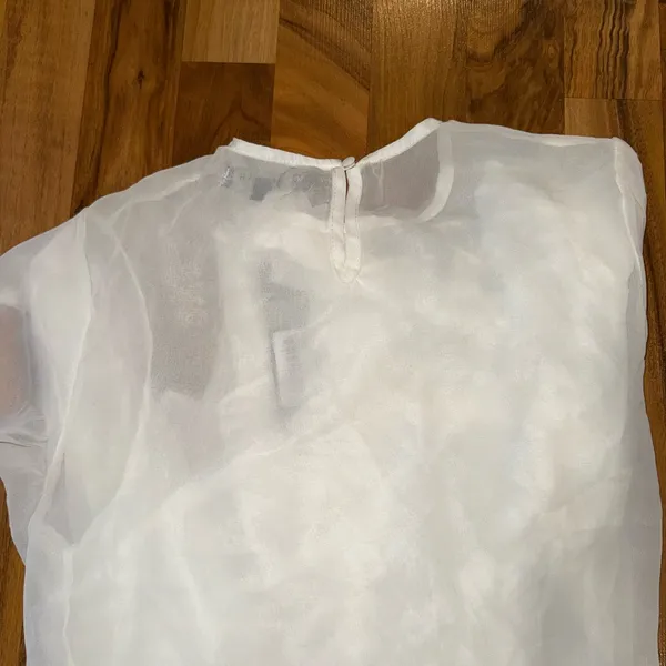 Beulah women’s sheer ruffle top with wide sleeve glam going out size medium‎ - Image 6