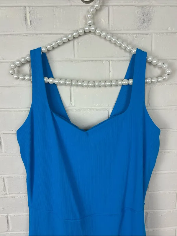 All In Motion Blue Ribbed Active Athletic Romper Size L - Image 3