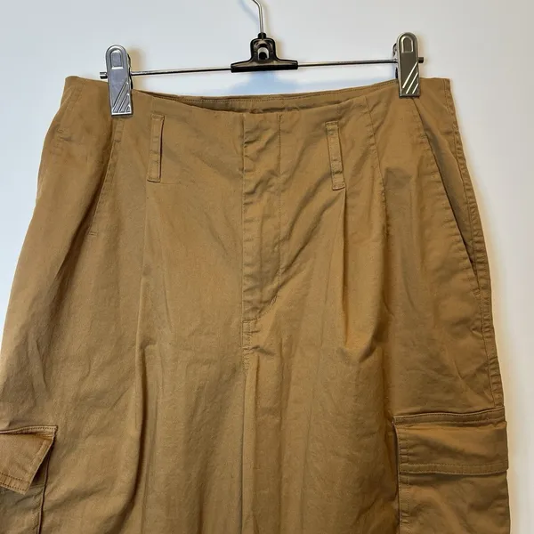 A New Day Women’s Khaki Wide Leg Cargo Pants Size 8 - Image 2