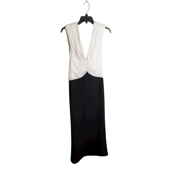 Meshki Monique Contrast Maxi Dress - Black NWT XS - Image 2