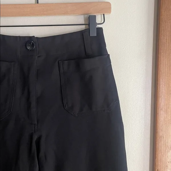 Quince Ultra-Stretch Ponte Cropped Wide Leg Pants - Image 7