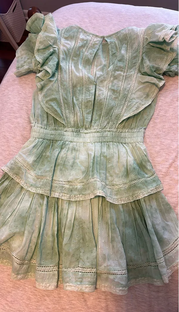 Love Shack Fancy Green Dress - Image 4