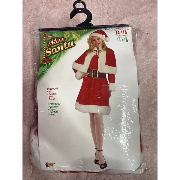 Forum Novelties Miss Santa Costume/Outfit For Women Fits 14/16‎ - Image 2
