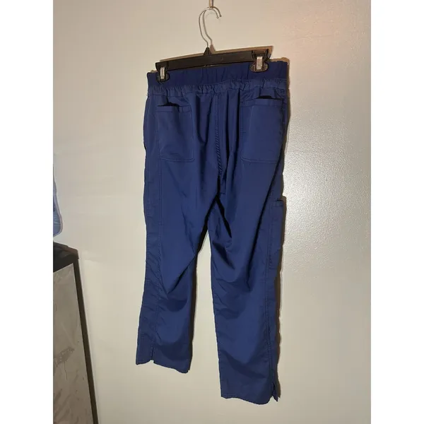 Cherokee Workwear Navy Blue Scrub Pants Cargo Pockets Elastic Drawstring Unisex - Image 2