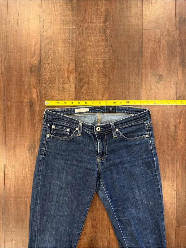 AG Adriano Goldschmied The Stilt Cigarette Leg Skinny Jeans 27R Dark Wash - Image 4