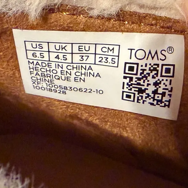 TOMS Women Brown Faux Shearling Trim Ankle Boots Slip On Sneaker Bootie 10018928 - Image 13
