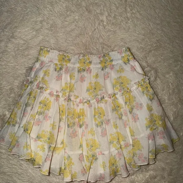 LoveshackFancy Bardon Skirt Sherbert Sunrise NWOT Small - Image 4